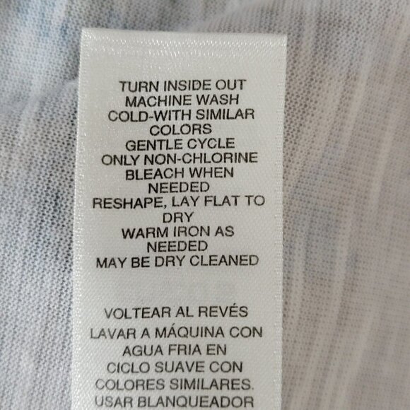 Chicos High Low Top Size 1 M 8 Floral Accordian Pleats Woven Back Oversized - Picture 9 of 13